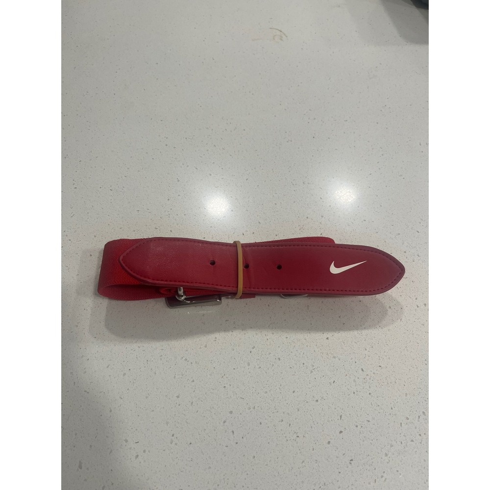 Nike Youth Baseball Belt Red Adjustable Single Size